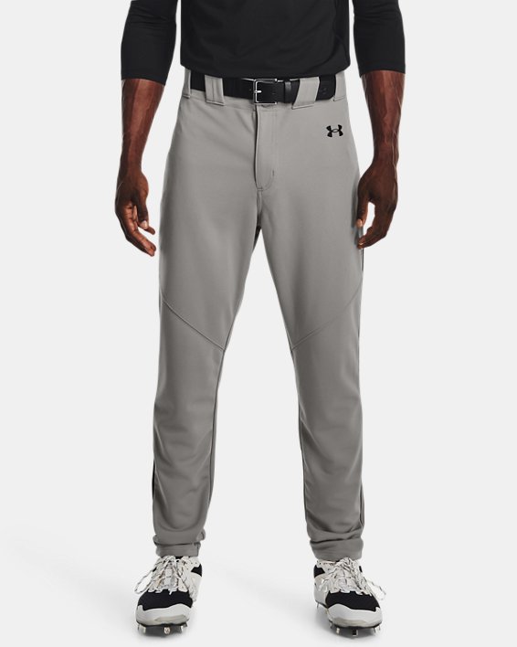 Men's UA Utility Piped Baseball Pants, Gray, pdpMainDesktop image number 0